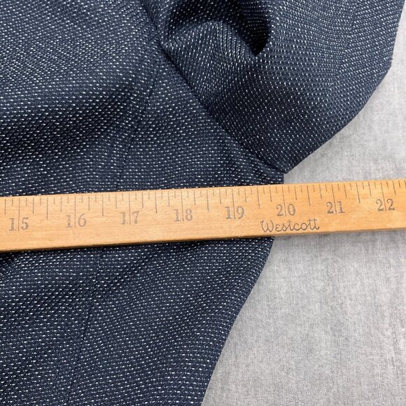 Evan Picone Blazer Women 10 Blue White Fleck Belt Suit Jacket VTG - Picture 5 of 10